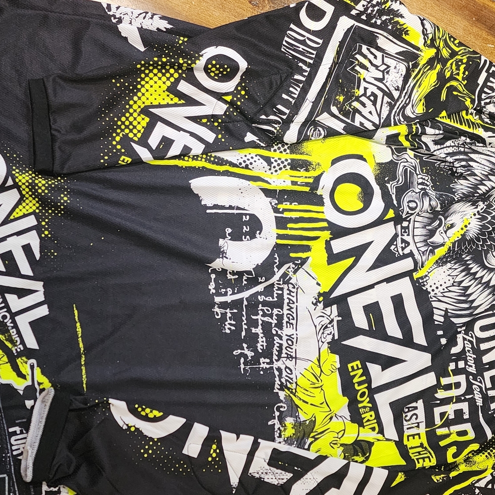O’Neal Element Motorcross Jersey Men’s XL Black Racing Shirt MX Off-Road Riding